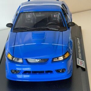 Blue Die-Cast Model Car